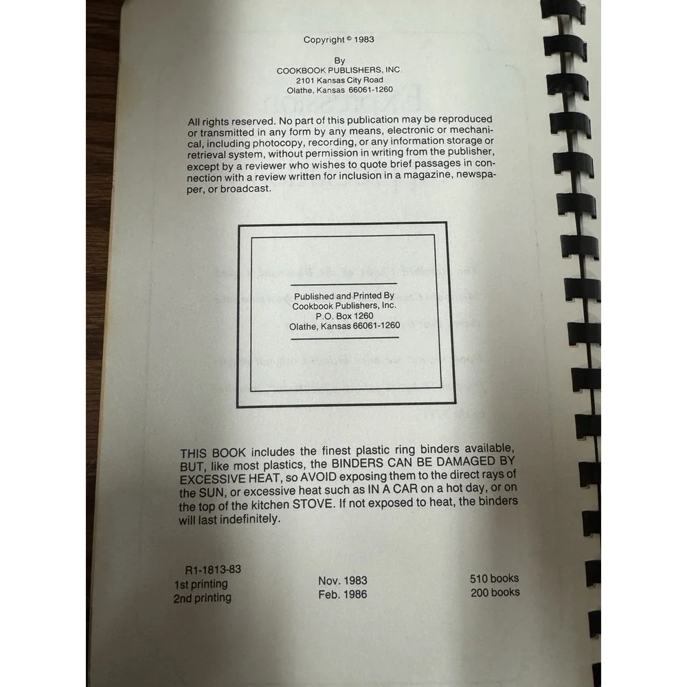 Richmond Methodist‎ Cuisine, Richmond United Methodist Church. Cookbook 1983